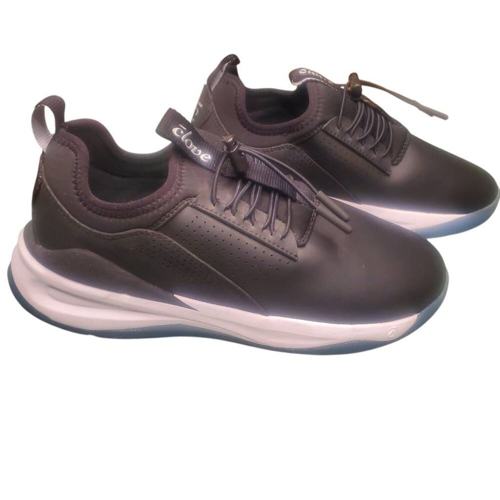 Clove Classic Night Shift Black/White Women's Bungee Athletic Shoe 7.5